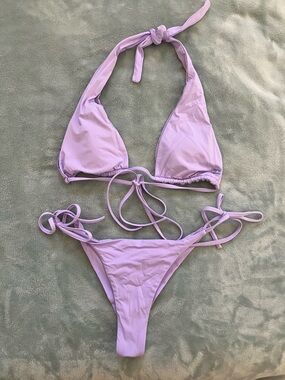 Billabong Lilac Halter Tie Bikini